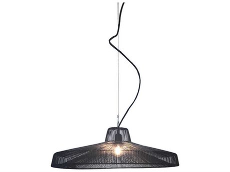 Oggetti Schema 1-Light Black Dome Pendant