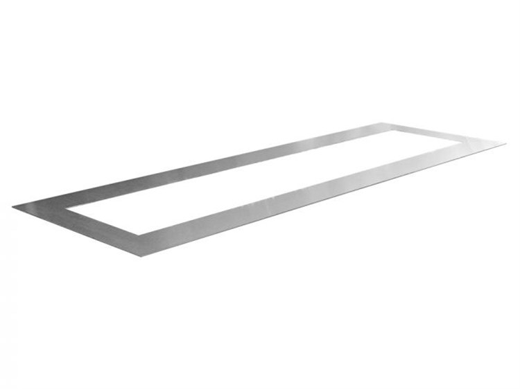 Outdoor Greatroom Stainless Steel Top Overlay for Linear Gas Fire Pit Tables