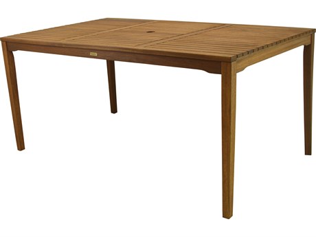 Outdoor Interiors Eucalyptus Rectangle Dining Table, 64" x 38"