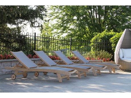 Outdoor Interiors Antique Wash Wood Patio Lounge Set