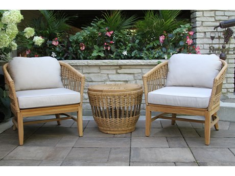 Outdoor Interiors Bohemian Conversation Patio Lounge Set