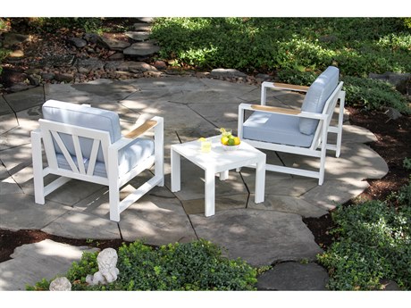 Outdoor Interiors Sienna Aluminum Cushion Lounge Set