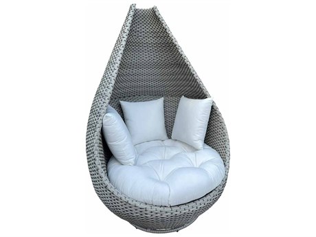 Outdoor Interiors Tagine Swivel Cuddle Chair w Sunbrella
