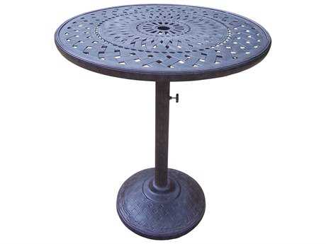 Mallin Napa 9000 Series Cast Aluminum 42'' Wide Round Bar Height Table ...