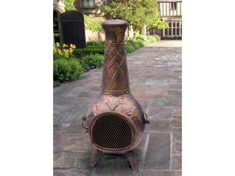 Oakland Living Hummingbird Cast Ironl 53 Inch Tall Chimenea With