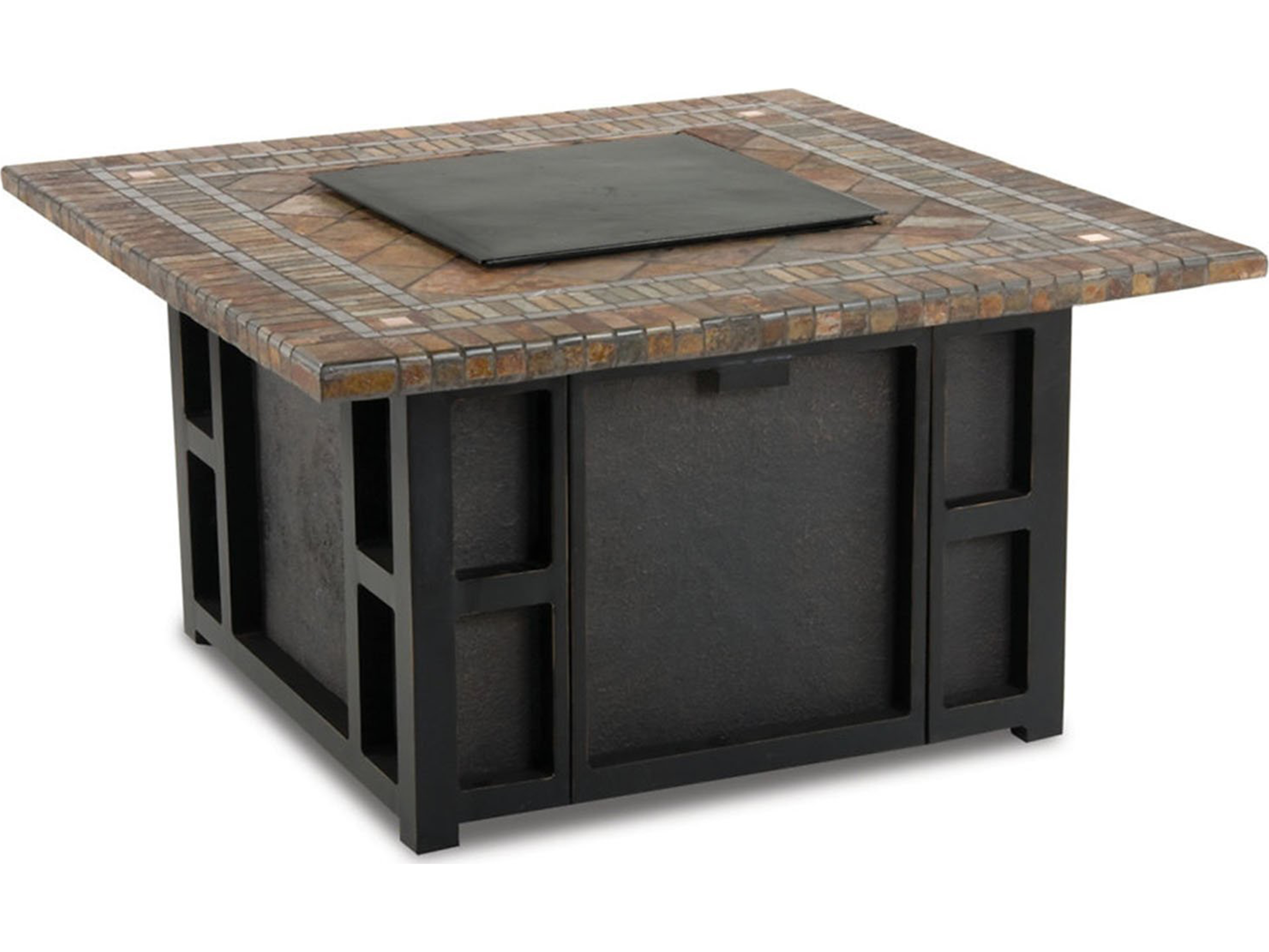 Oakland Living Gol S Square Gas Firepit Slate Table 8217 Gst Ab Oakland Living Gol S Square Gas