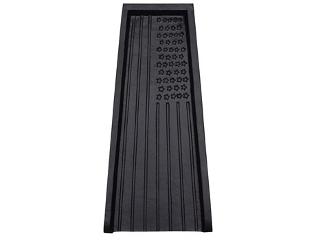Oakland Living Black USA Patriotic Flag Cast Aluminum Downspout Gutter 24'' Splash Block