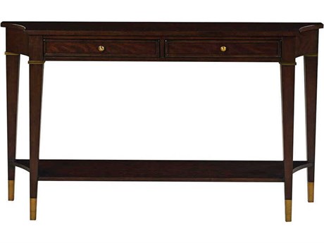 Oliver Home Salem Demilune Wood Syrup Console Table
