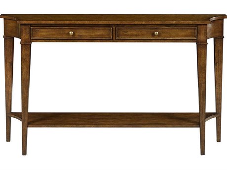 Oliver Home Salem Demilune Wood Country Console Table
