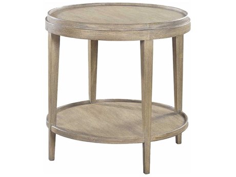 Oliver Home Liz Round Wood Rabbit End Table