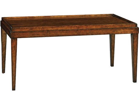 Oliver Home Liz Rectangular Wood Country Coffee Table