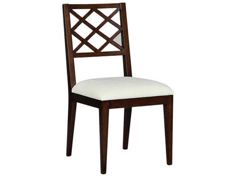 Oliver Home Diamond-I Hardwood Brown Upholstered Armless Dining Chair