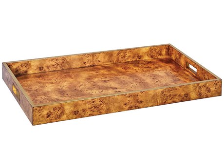 Oliver Home Rustic Burl Serving Tray