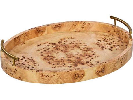 Oliver Home Natural Burl Serving Tray