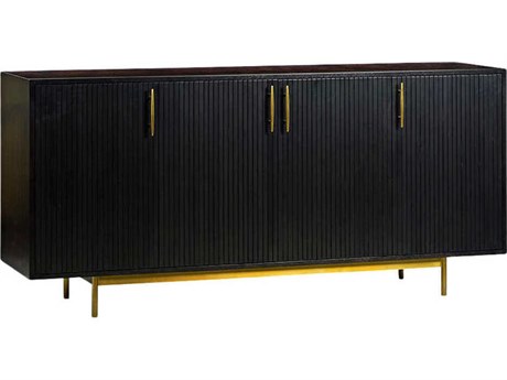 Oliver Home Reed 72" Acacia Wood Espresso Sideboard