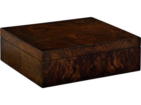 Oliver Home Burl Walnut Storage Box