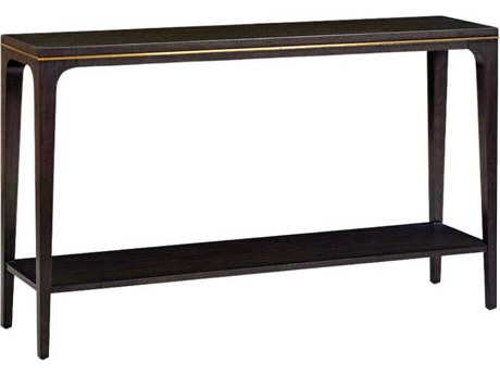 Oliver Home Thomas Rectangular Wood Espresso Console Table