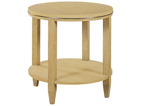 Oliver Home Antioch Round Wood Rabbit End Table