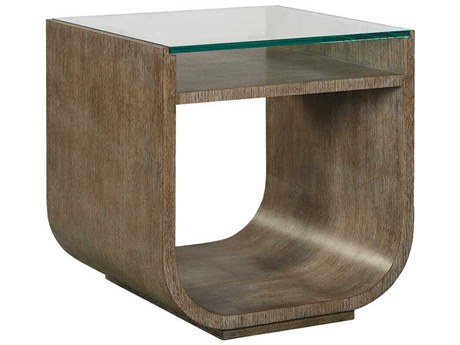 Oliver Home Soho Square Glass Hampton End Table