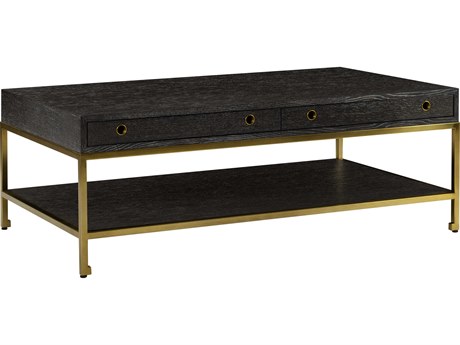 Oliver Home Kent Rectangular Wood Midnight Coffee Table