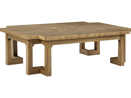 Oliver Home Ben Brook Rectangular Wood Tawny Coffee Table