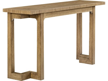 Oliver Home Ben Brook Rectangular Wood Tawny Console Table