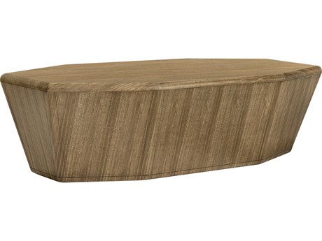 Oliver Home Cibolo Octagon Wood Tawny Coffee Table