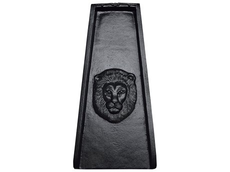 Oakland Living Black Lion Cast Aluminum Downspout Gutter 24'' Splash Block