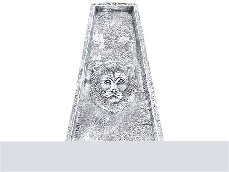 Oakland Living White Lion Cast Aluminum Downspout Gutter 24'' Splash Block