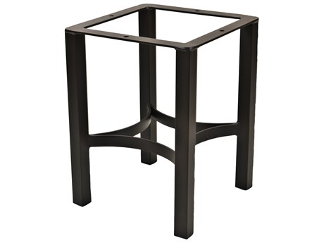OW Lee Palazzo Wrought Iron End Table Square Base