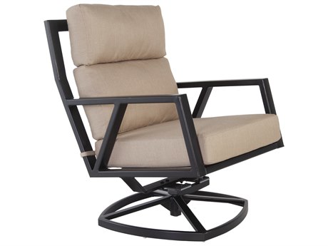 OW Lee Aris Aluminum Urban-Scale Swivel Rocker Lounge Chair