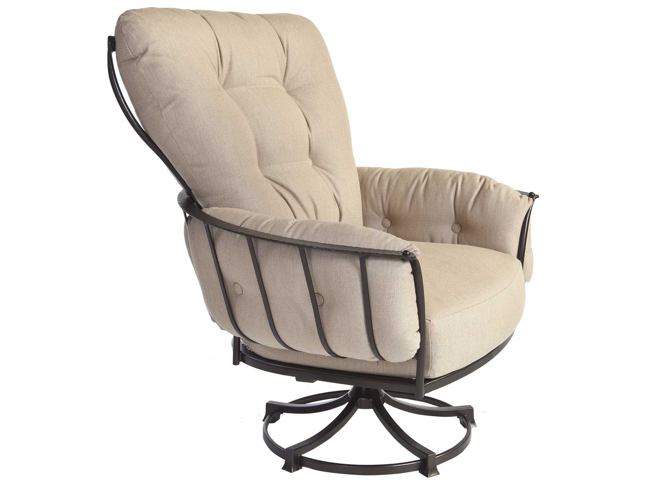OW Lee Monterra Wrought Iron Swivel Rocker Lounge Chair OW421SR