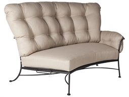 OW Lee Monterra Wrought Iron Sectional Left Lounge Chair