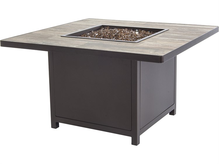 Ow Lee Casual Fireside Capri Wrought Iron 42 Wide Square Ow Lee Casual Fireside Capri Wrought Iron 42 Wide Square Height Fire Pit Table 5112 42sqc