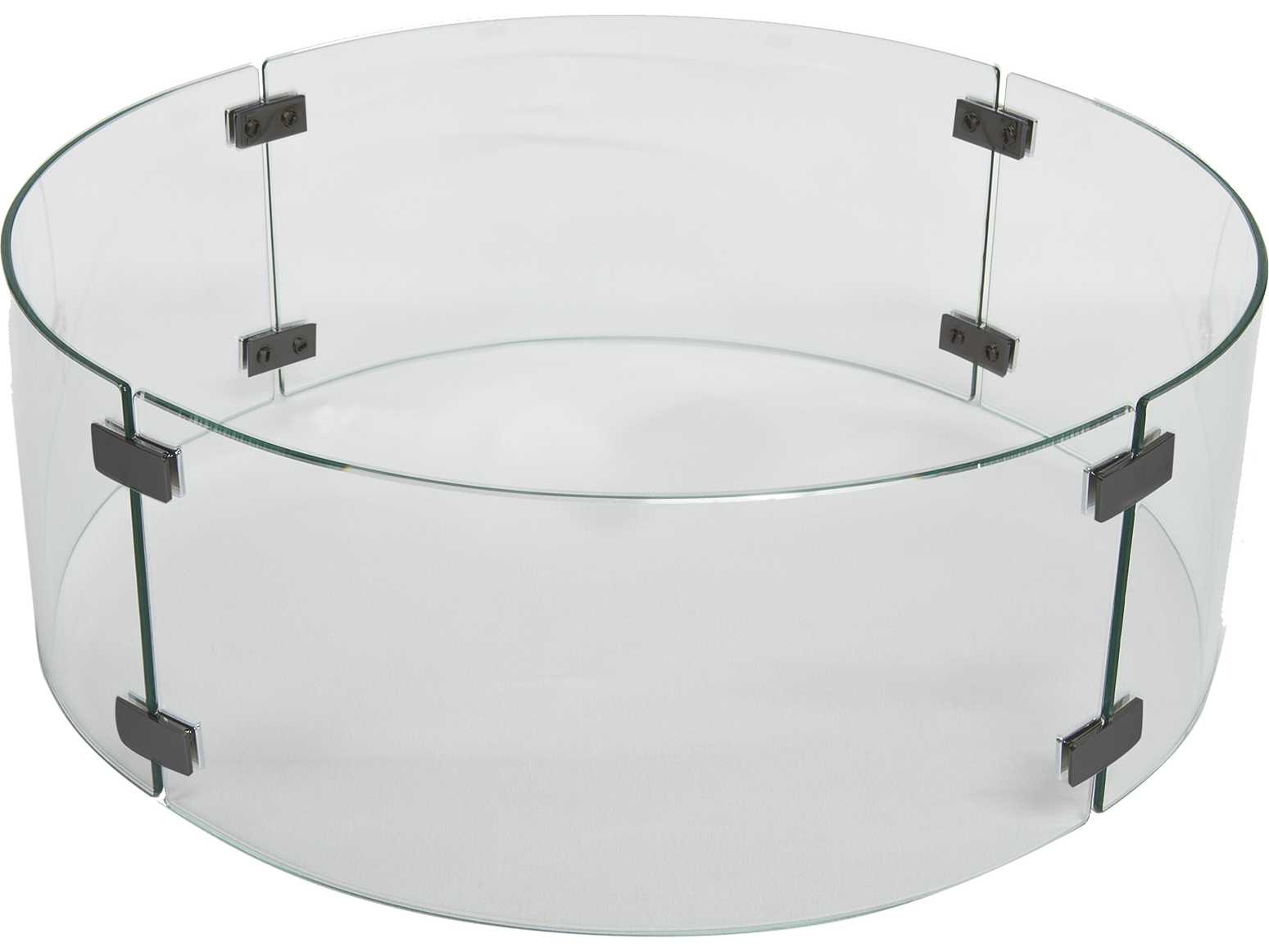 OW Lee Casual Small Round Glass Fire Guard OW51142G