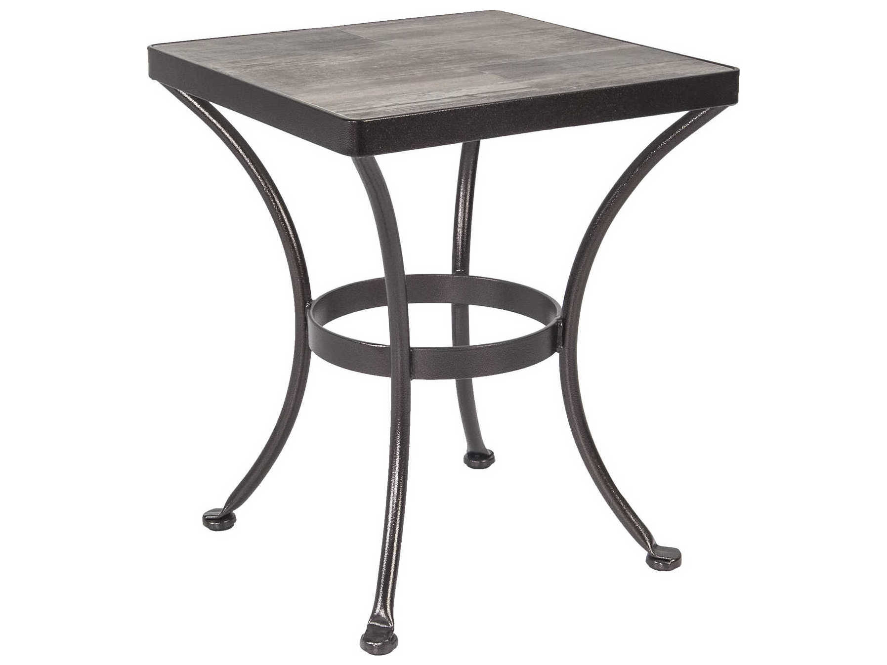 OW Lee Accent Wrought Iron 20 Square Side Table | OW51LT20SQ
