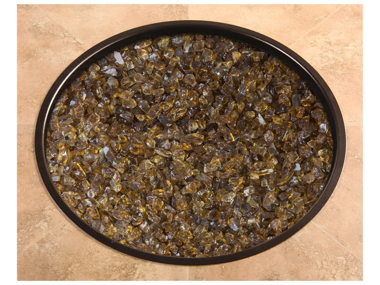 OW Lee Casual Fireside Fire Media Amber 6 lbs. Crushed Fire Glass Kit