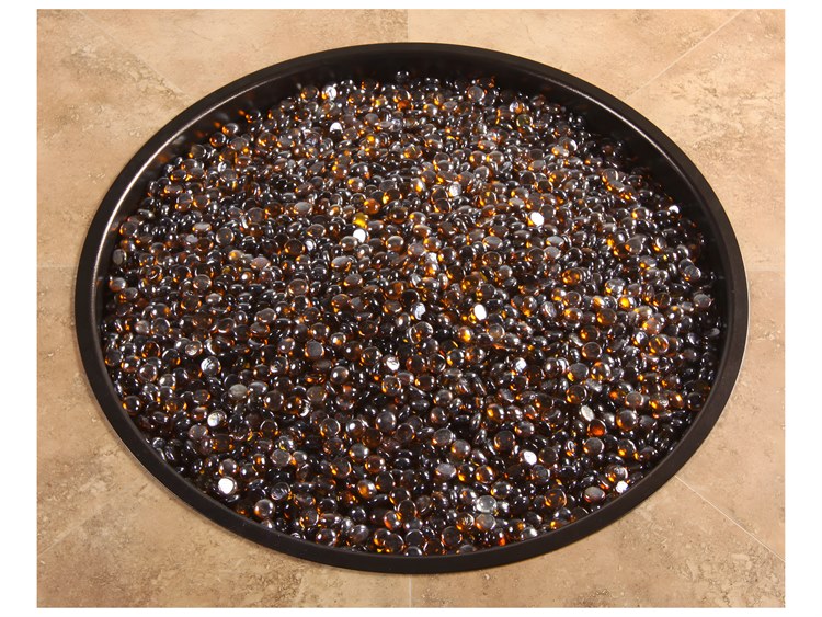 OW Lee Casual Fireside Fire Media Amber 6 lb. Glass Gem Kit