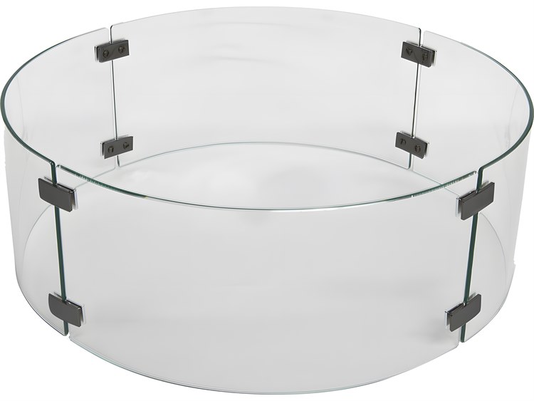 OW Lee Casual Fireside Small Round Glass Guard