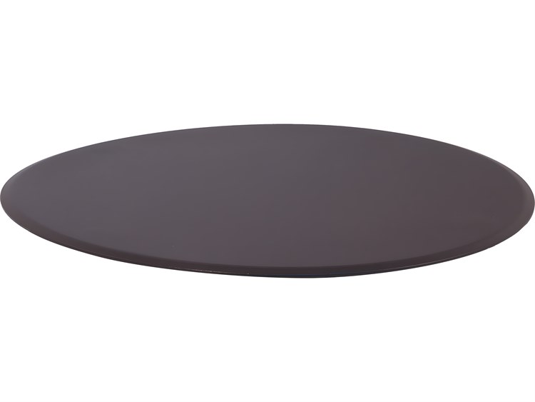 OW Lee Casual Fireside Wrought Iron Small Round Fire Pit Flat Cover