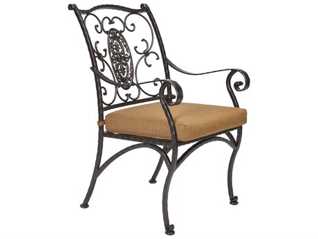 OW Lee San Cristobal Wrought Iron Dining Arm Chair
