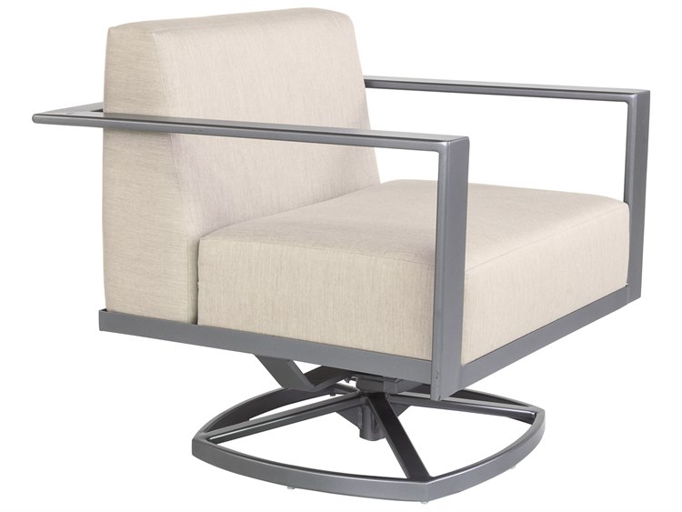 OW Lee Studio Aluminum Swivel Rocker Lounge Chair