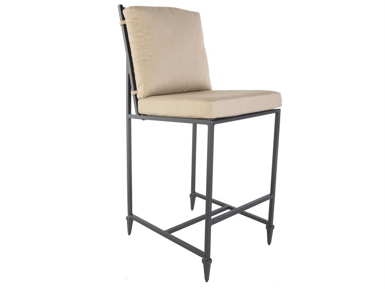 OW Lee Kensington Aluminum Armless Outdoor Bar Stool