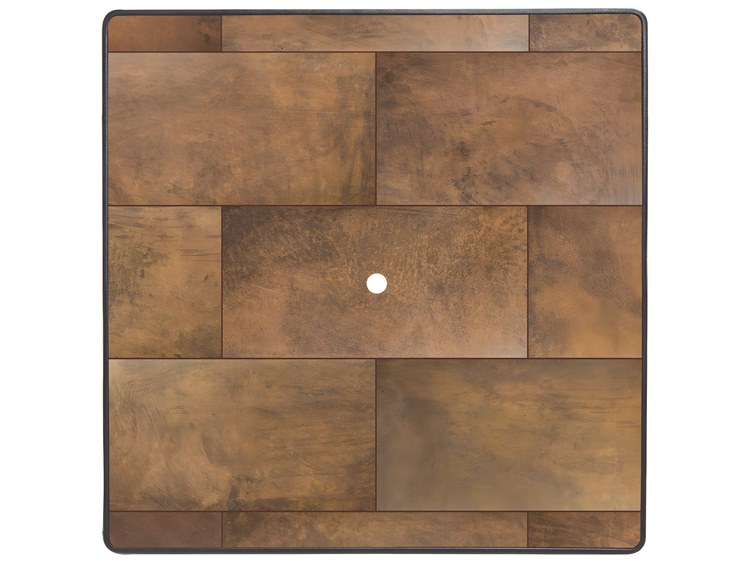 OW Lee City Porcelain Square Table Top with Umbrella Hole