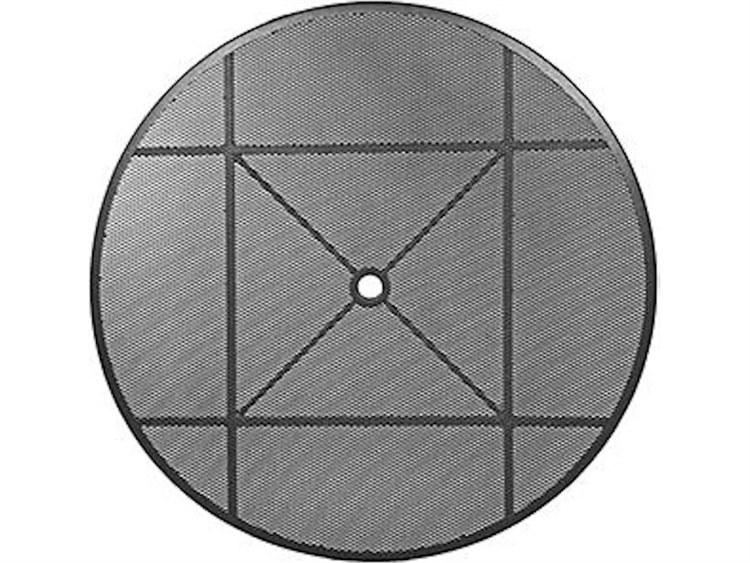 OW Lee Micro Mesh Wrought Iron Round Table Top with Umbrella Hole