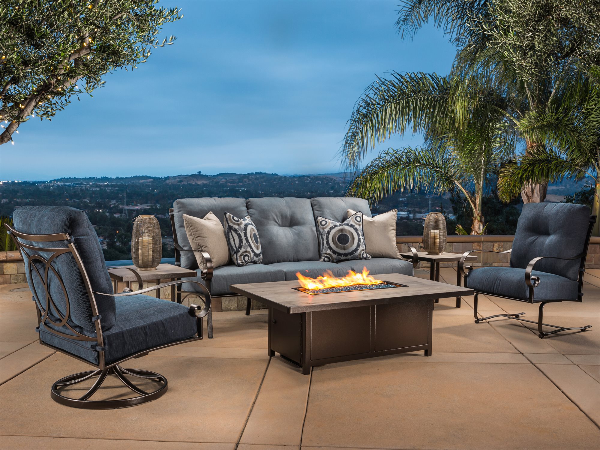 Ow Lee Pasadera Steel Fire Pit Lounge, Ow Lee Fire Pits