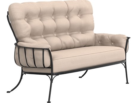OW Lee Quick Ship Monterra Wrought Iron Urban Scale Loveseat