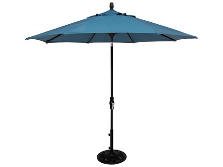OW Lee Market Aluminum 9 Foot Collar Tilt Umbrella