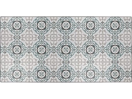 OW Lee Valencia Porcelain Rectangular Table Top with Aluminum Rim