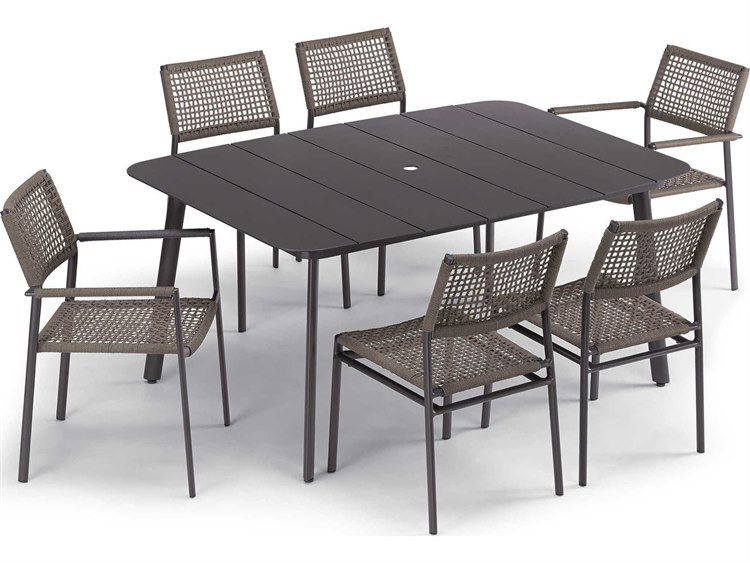 Oxford Garden Eiland Aluminum Dining Set
